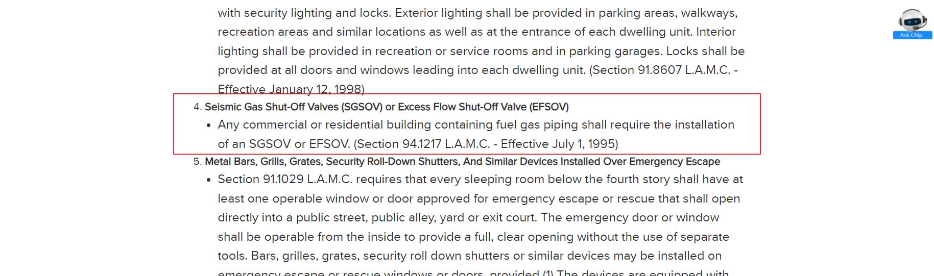 What Are The Seismic Gas Shut Off Valve Requirements In Los Angeles